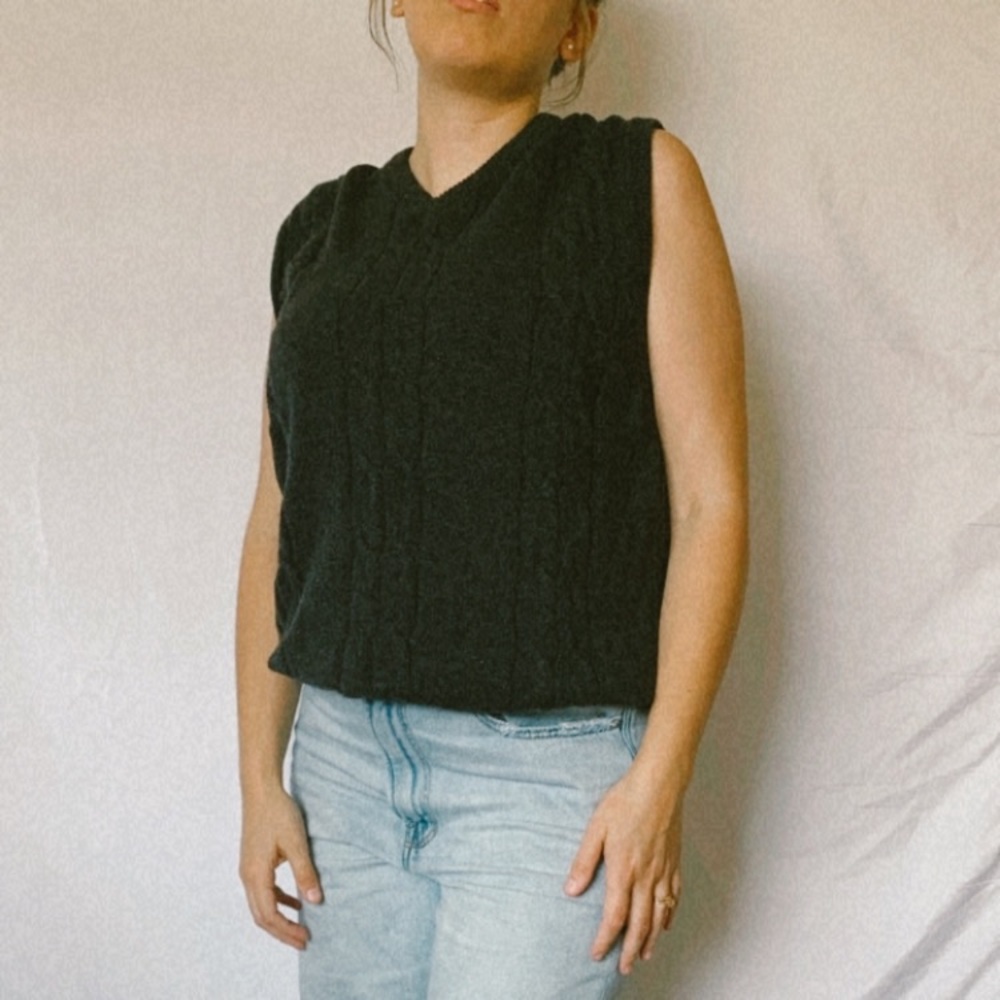 100% Combed Cotton Sweater Vest